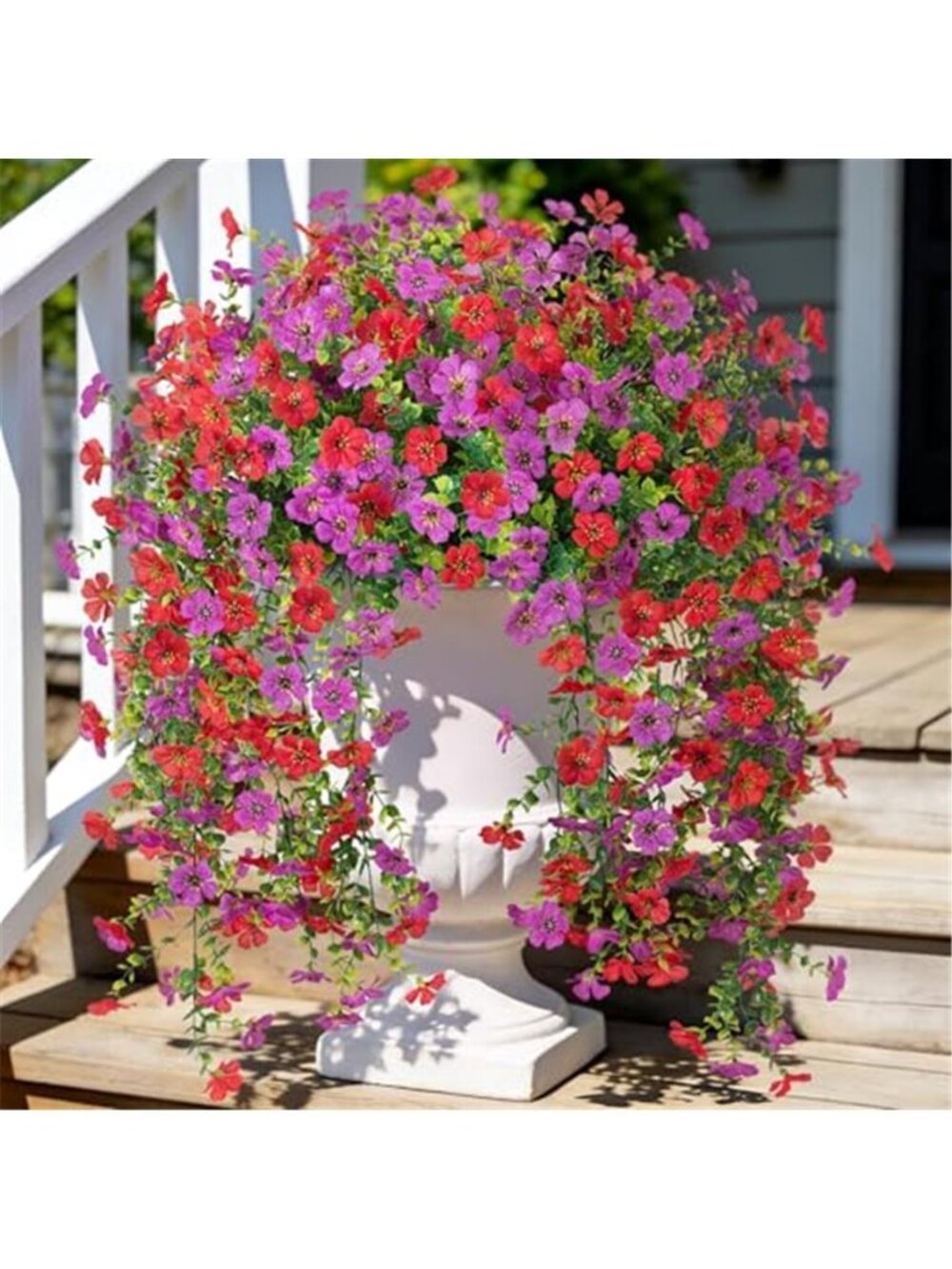 Artificial Hanging Orchid Flowers UV Resistant Silk Outdoor Garden Decor